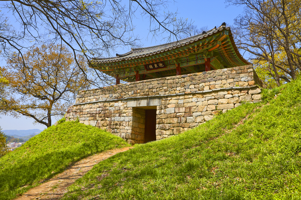 공산성 여름 영동루 이미지