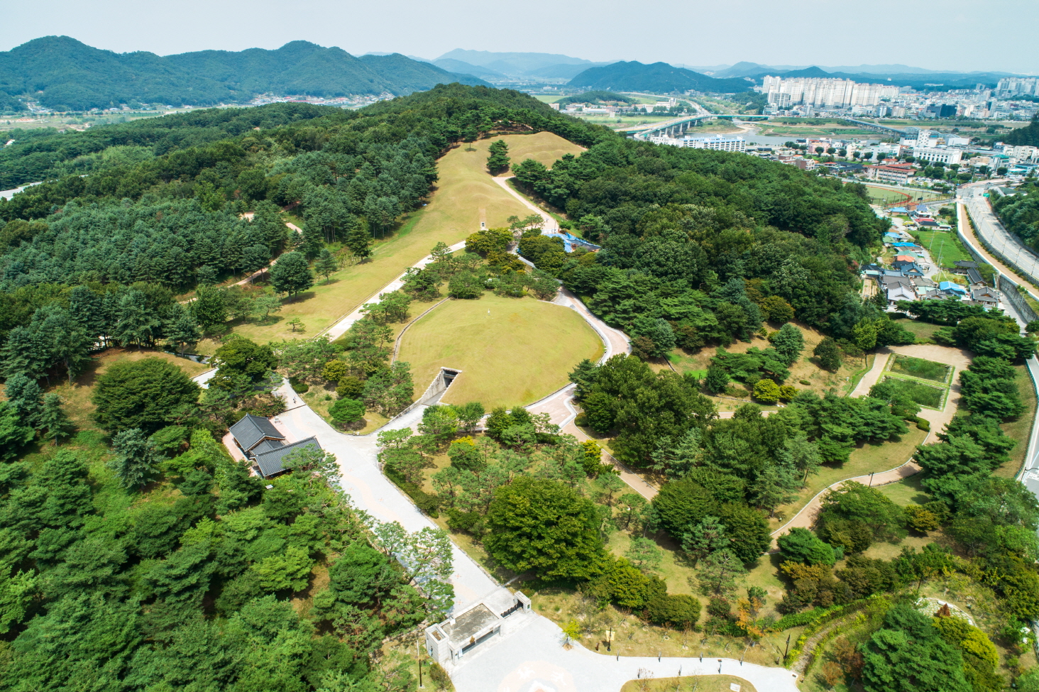 공주 송산리 고분군 항공촬영(8) 이미지