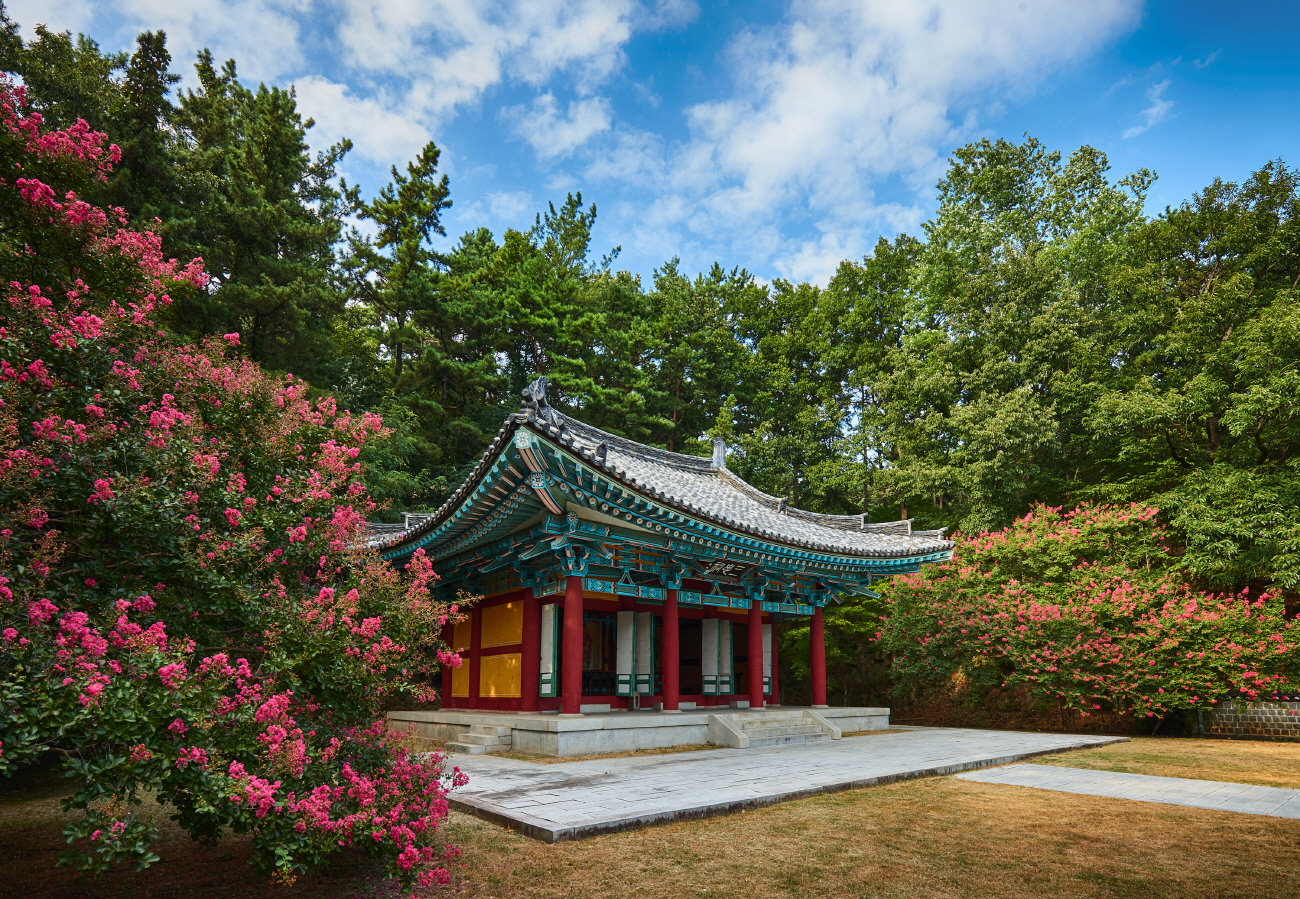 부소산성 여름 삼충사 이미지