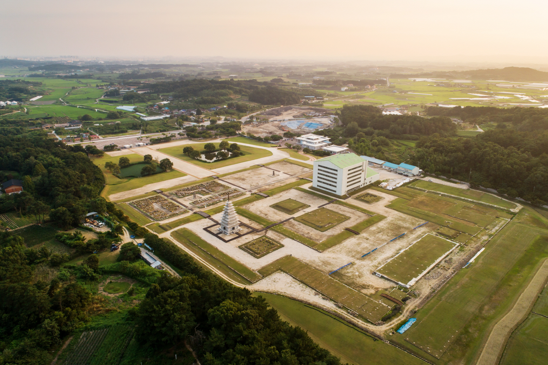 미륵사지 항공촬영(2) 이미지