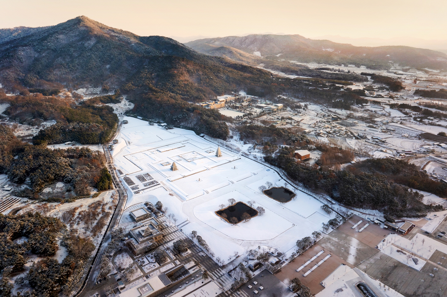 미륵사지 겨울(1) 이미지