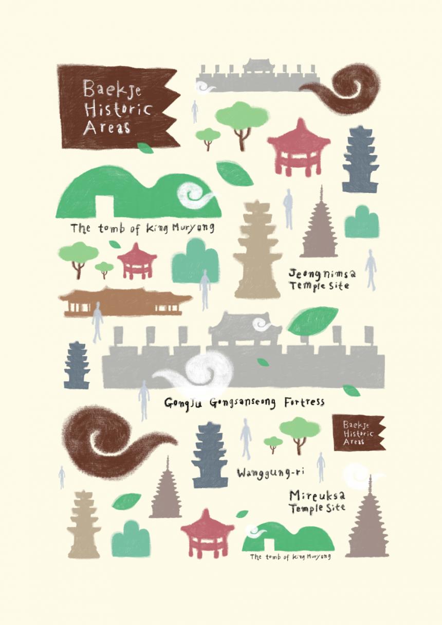 [입선] 백제역사유적지구를 위한 구성 이미지